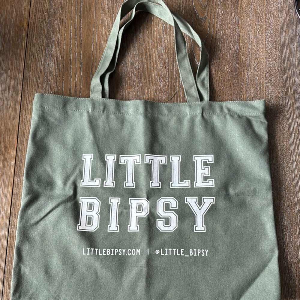Little Bipsy Green Tote Bag